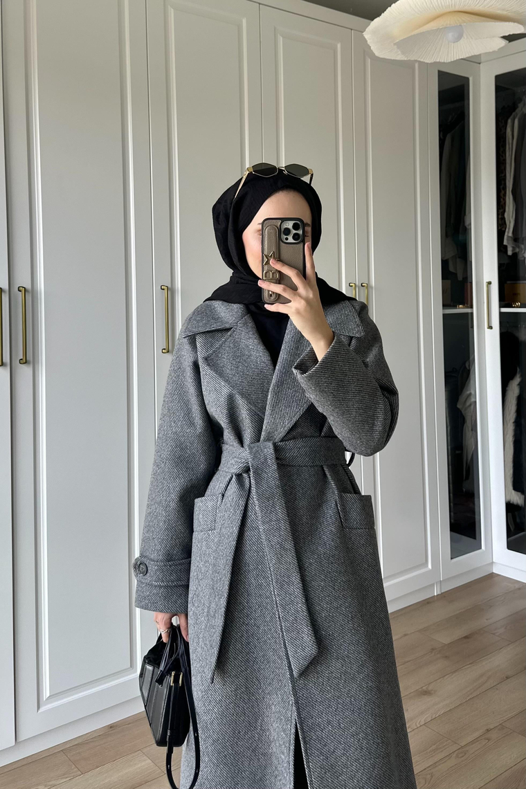 Wanda Kaşe Kaban - GRİ