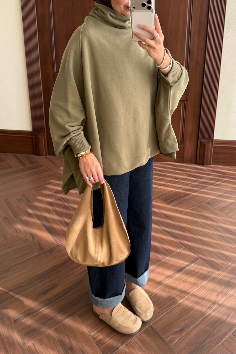 Yarasa Kol Sweat - HAKİ
