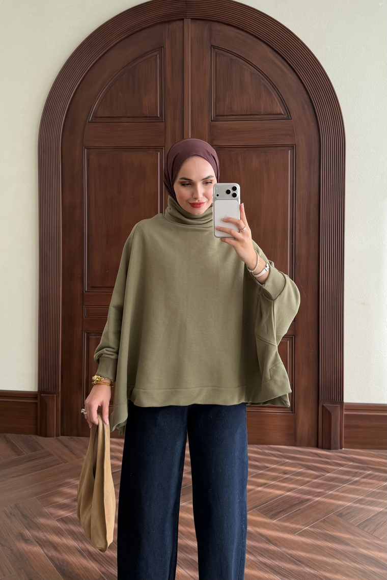 Yarasa Kol Sweat - HAKİ