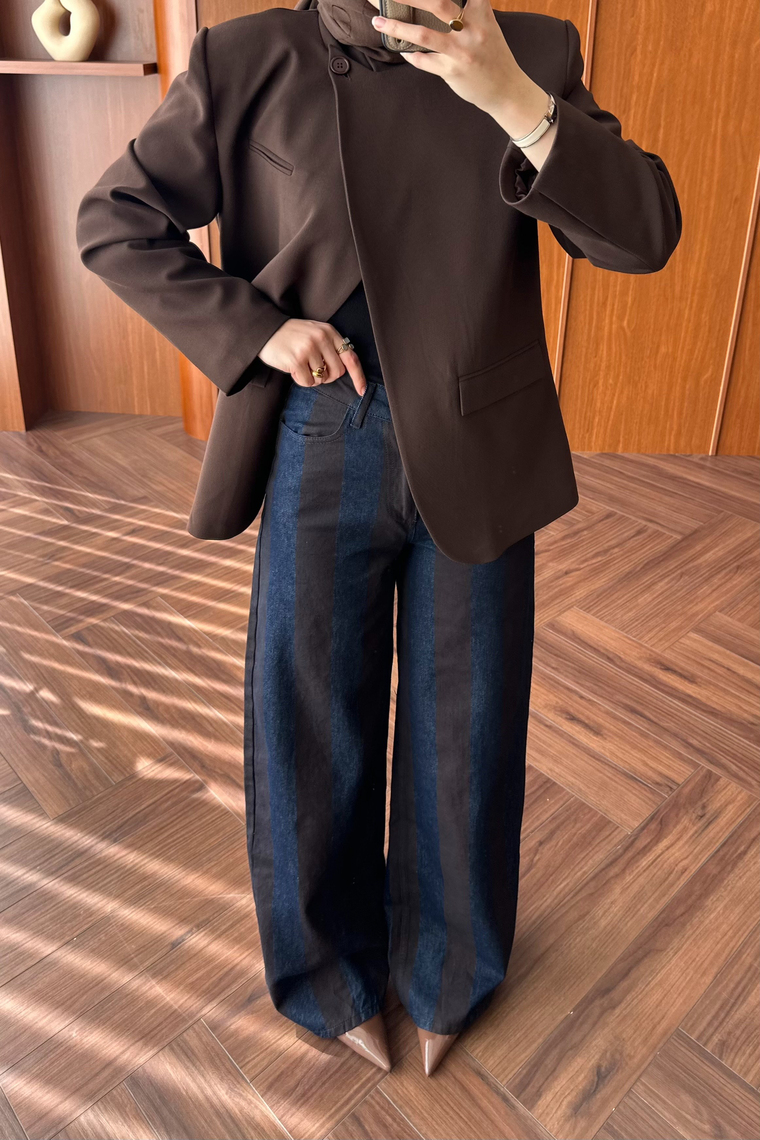 Zra Muadil Denim Pantolon - LACİVERT