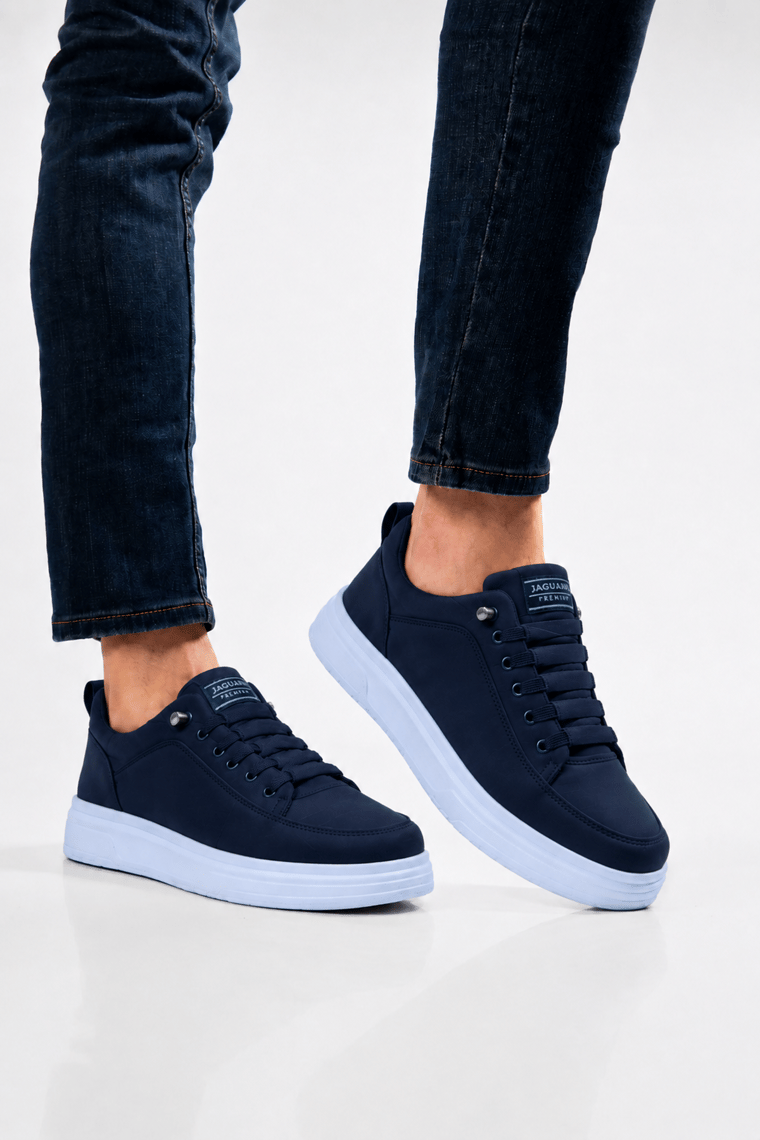 Akıllı Bağcık Hafif Comfort Taban Günlük Erkek Sneaker Ayakkabı LACİVERT