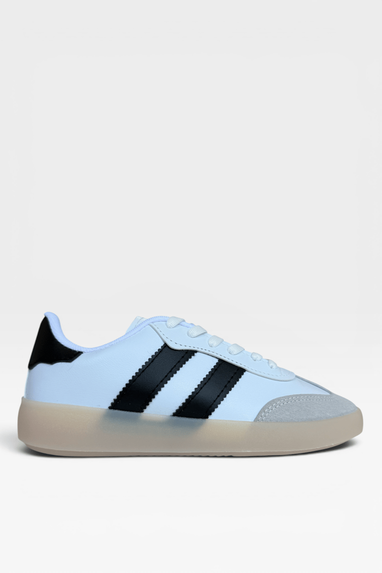 Unisex Rahat Spor Sneaker Ayakkabı BEYAZ - SİYAH