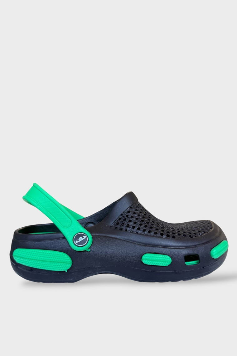 Unisex Comfort Medikal Hemşire Sabo Terlik SİYAH - YEŞİL