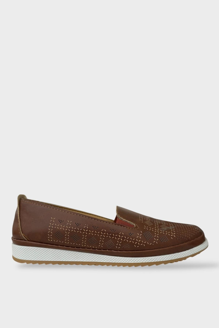 Kadın Ortopedik Yumuşak Comfort Casual Ayakkabı TABA