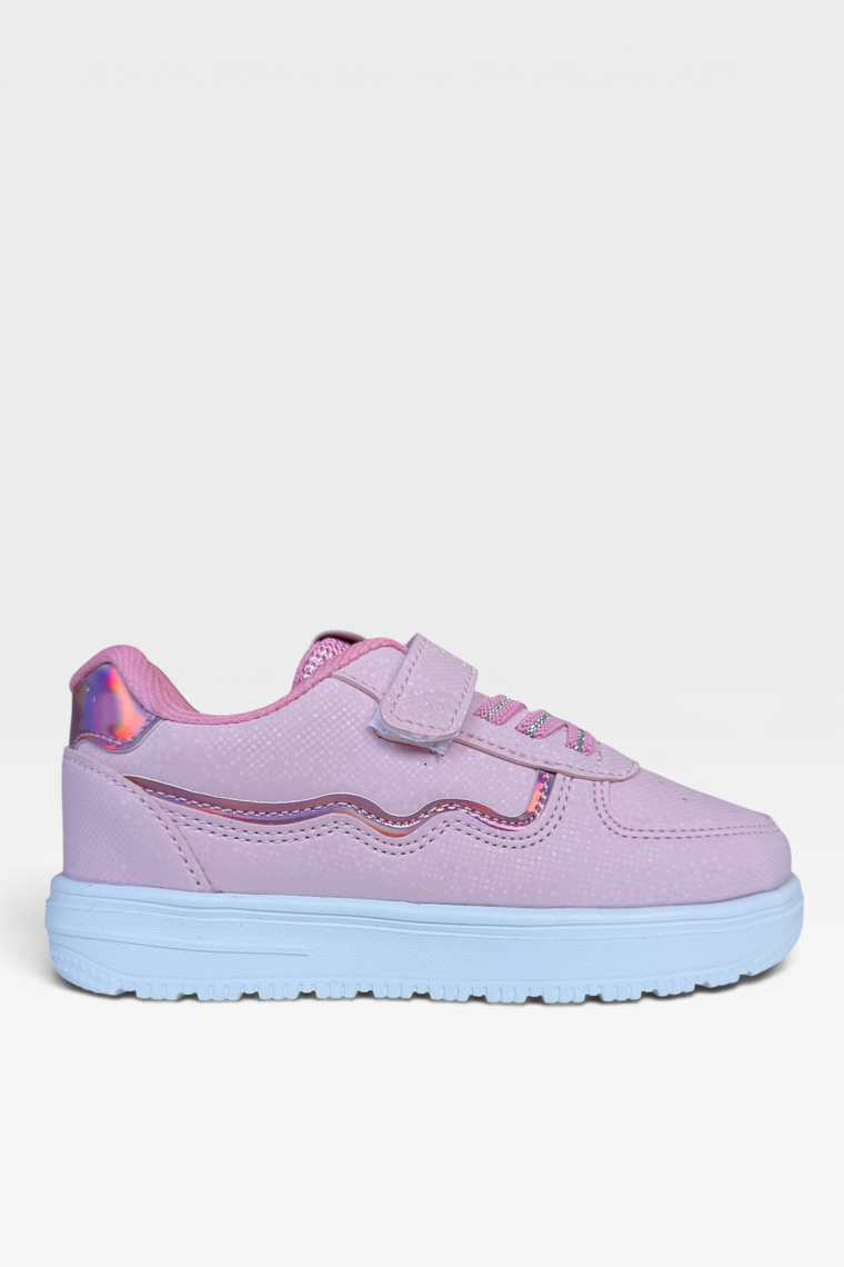 Anatomik Taban Cırtlı Rahat Hafif Sneaker Çocuk Spor Ayakkabı PUDRA