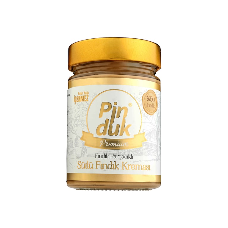 Pinduk %50 Fındıklı Sütlü Krema 330 Gr