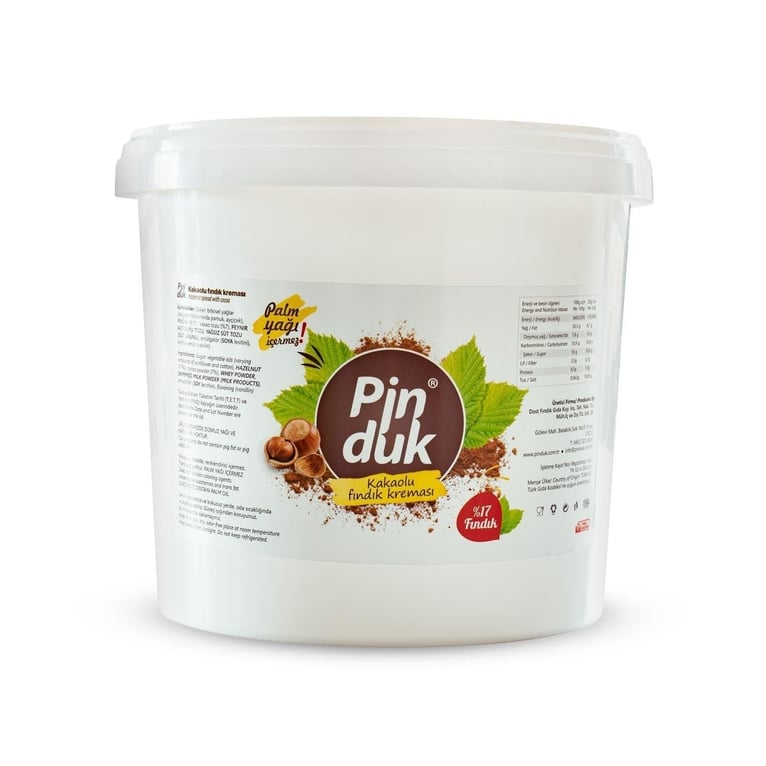 Pinduk Kakaolu Fındık Kreması 5 kilo