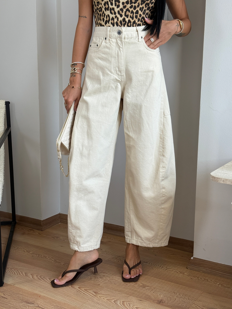 EKRU ORJ BARREL BALON JEAN