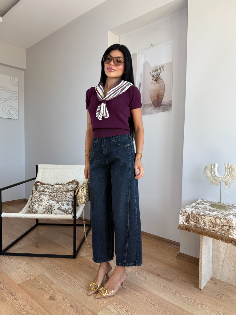 FÜME BAGGY YÜKSEK BEL JEAN
