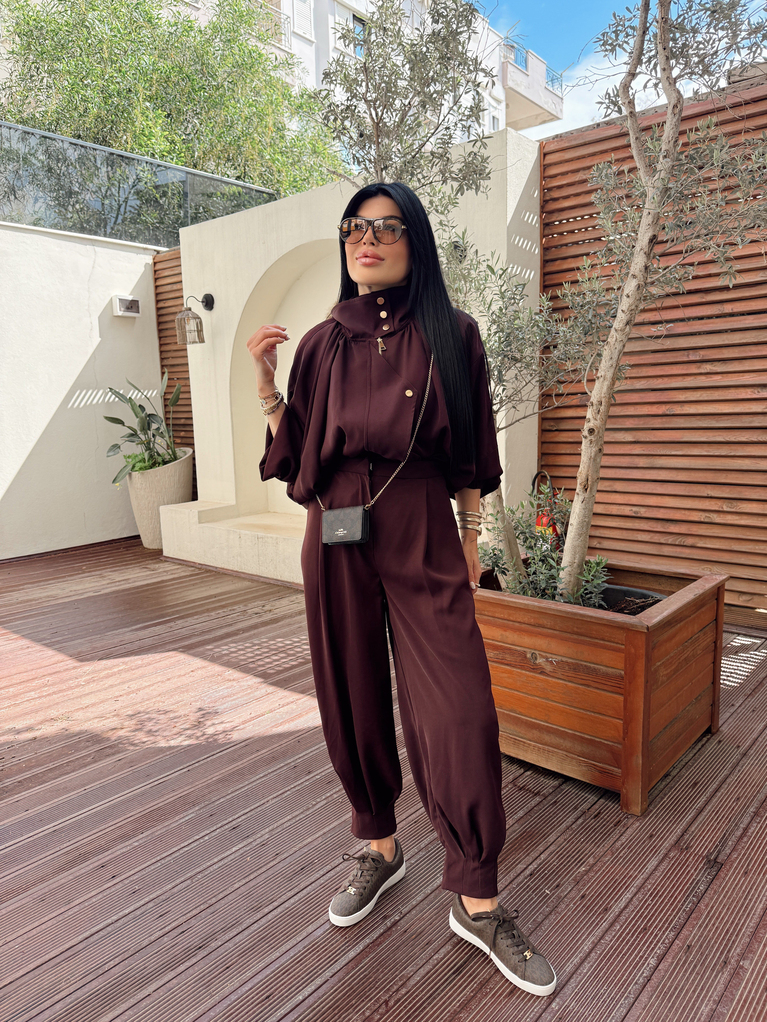 MÜRDÜM GOLD DÜĞME DETAYLI BOMBER TAKIM