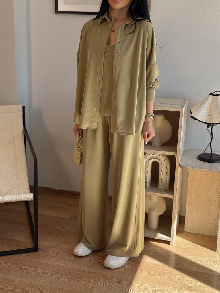 YEŞİL 3LÜ MODAL GİY ÇIK TAKIM