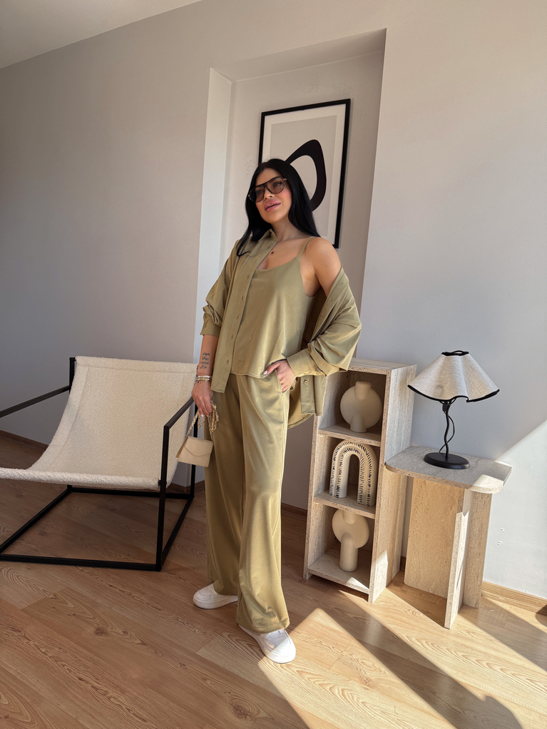 YEŞİL 3LÜ MODAL GİY ÇIK TAKIM