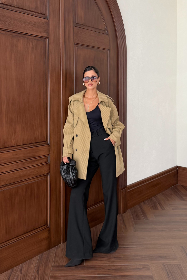 Ekose Allerli Trench - HAKİ
