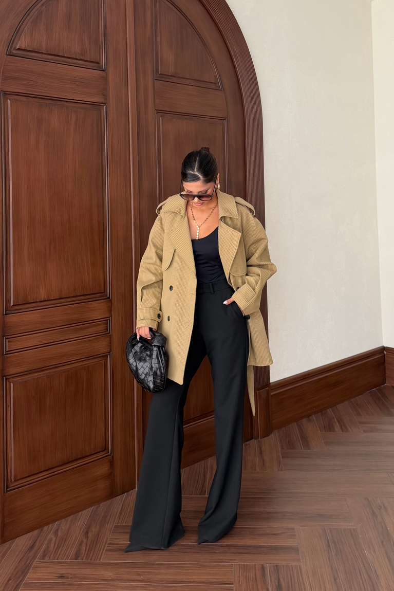 Ekose Allerli Trench - HAKİ
