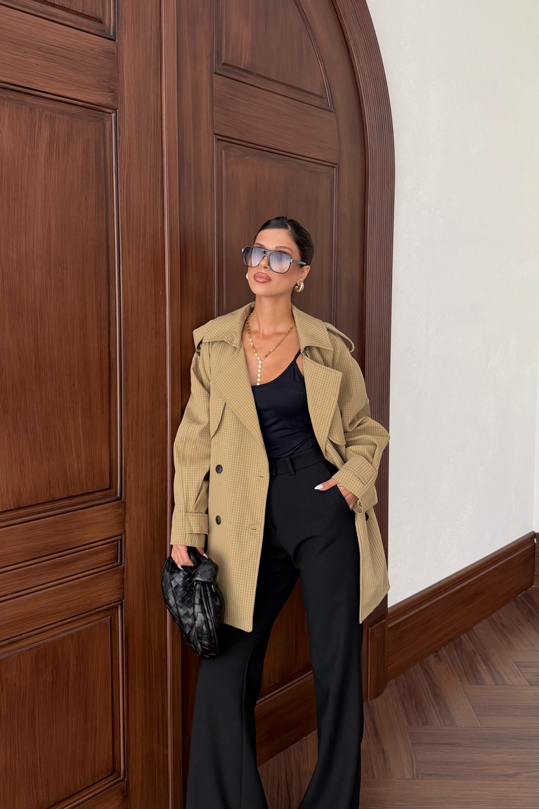 Ekose Allerli Trench - HAKİ