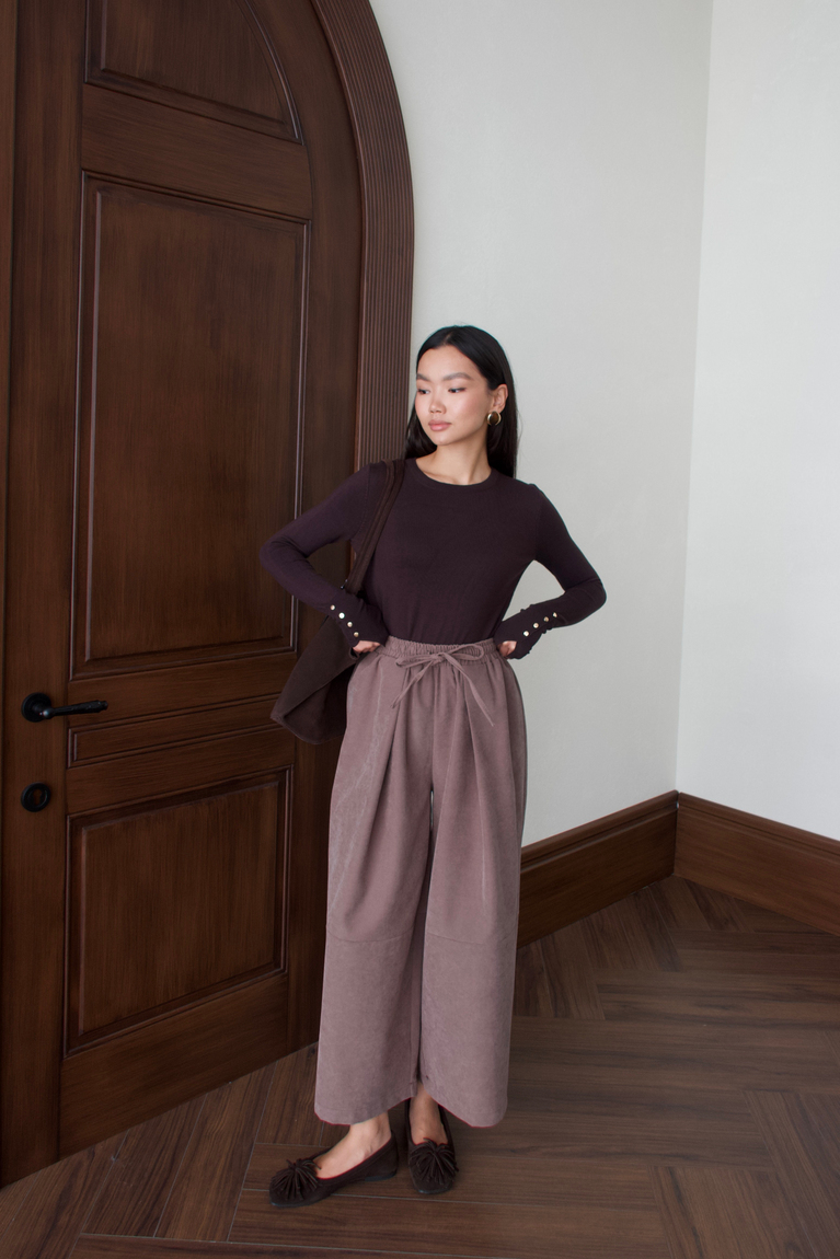 Gabardin Pantolon - KOYU VİZON