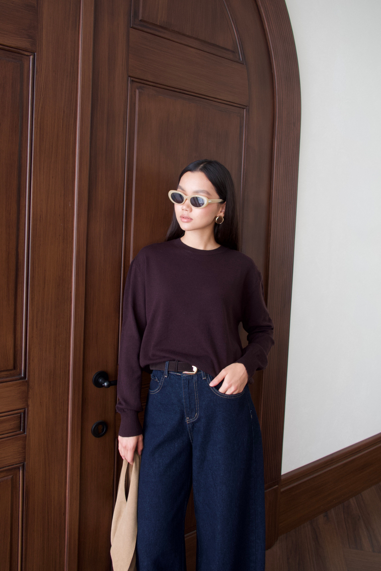 Basic Triko Bady - KOYU KAHVE