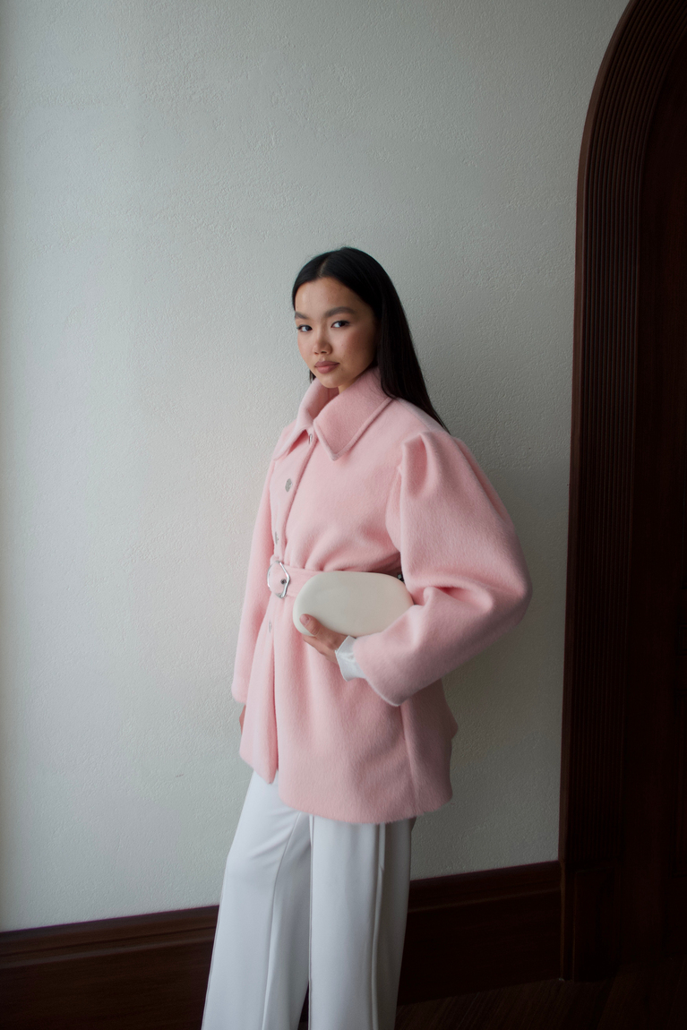 Beli Lastikli Goldfox Ceket - PEMBE