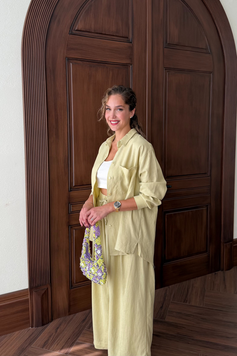 Oysho Muadil Keten Takım - SARI