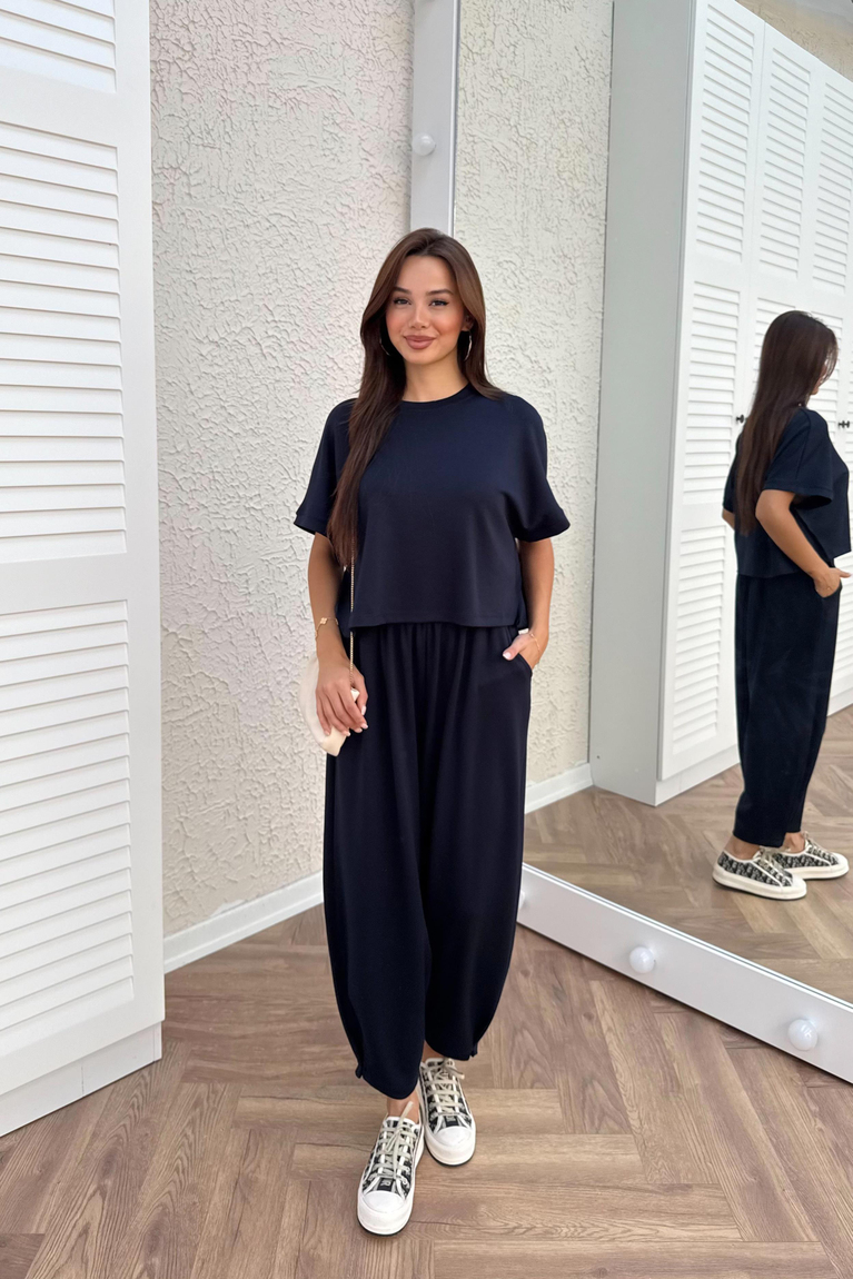 Oysho Tişört Pantolon Takım - LACİVERT