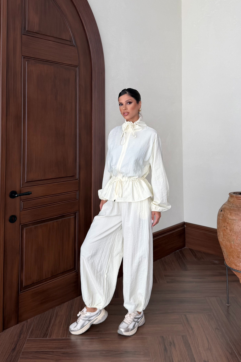 Paraşüt Ceket Pantolon Takım - SARI