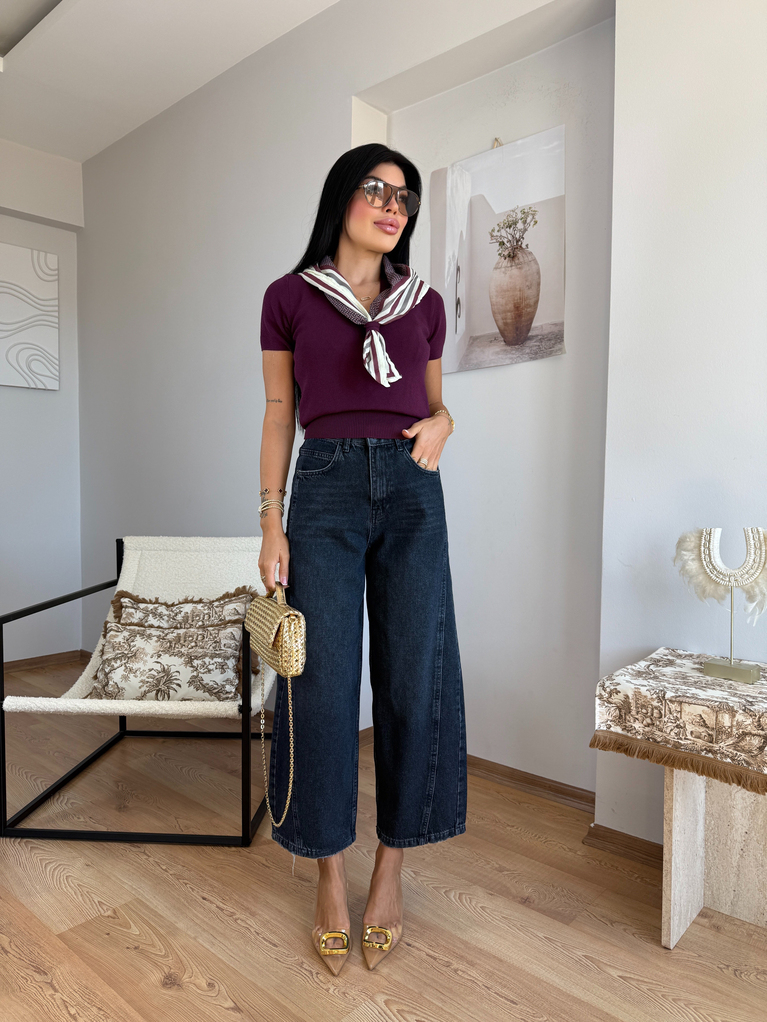 FÜME BAGGY YÜKSEK BEL JEAN