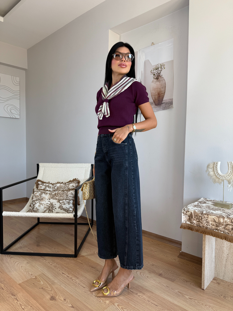 FÜME BAGGY YÜKSEK BEL JEAN