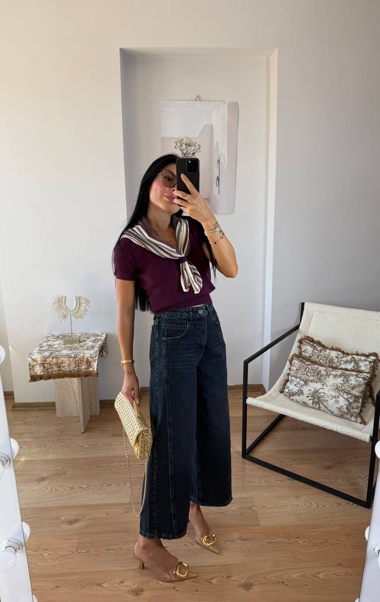 FÜME BAGGY YÜKSEK BEL JEAN
