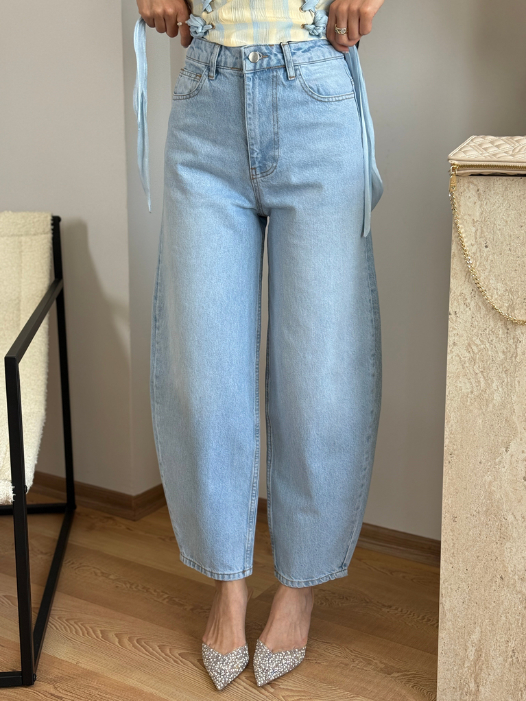MAVİ BAGGY JEAN PANTOLON