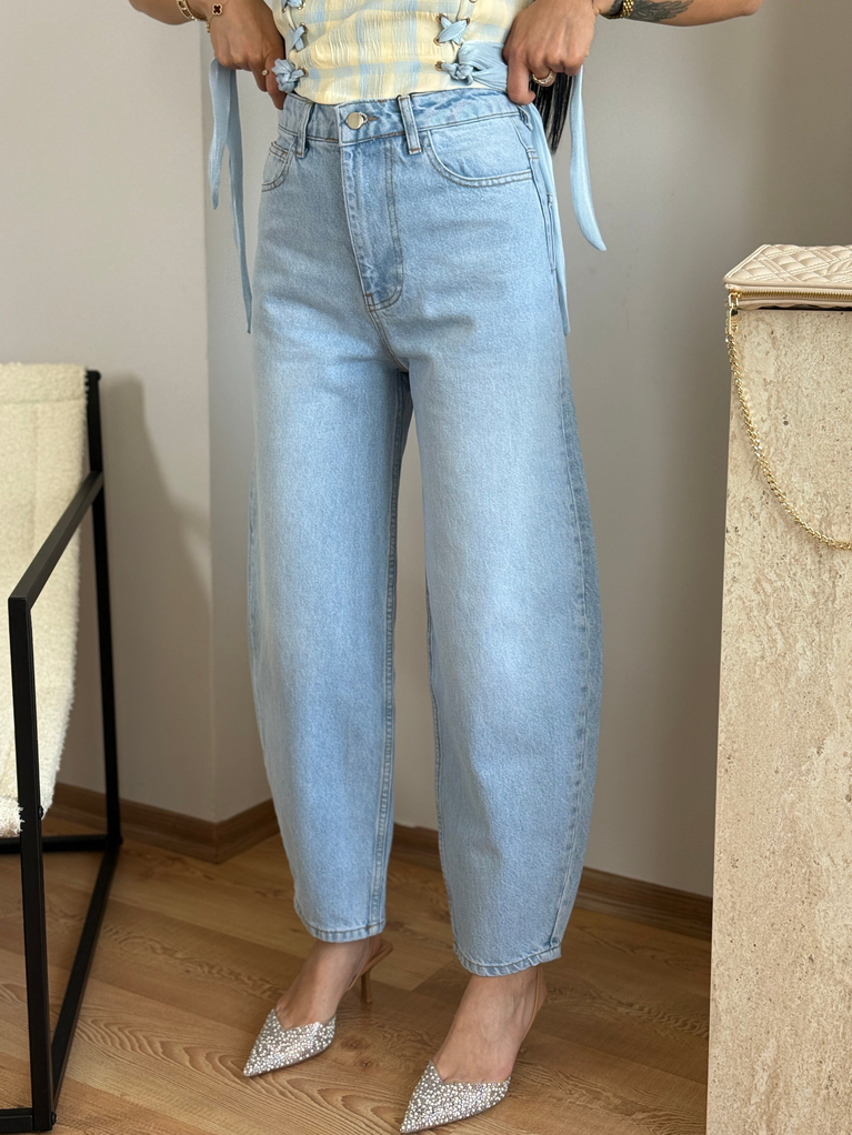 MAVİ BAGGY JEAN PANTOLON
