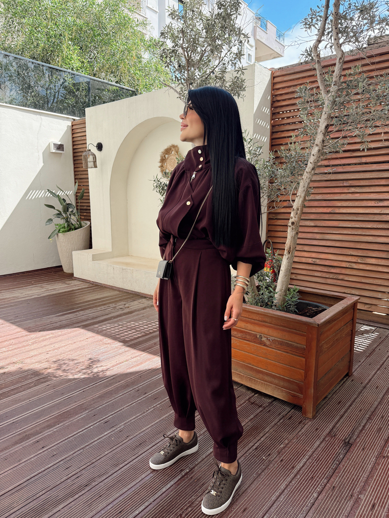 MÜRDÜM GOLD DÜĞME DETAYLI BOMBER TAKIM