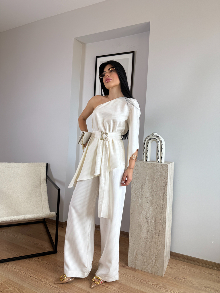 TEK KOL BLUZ VE PALAZZO TAKIM