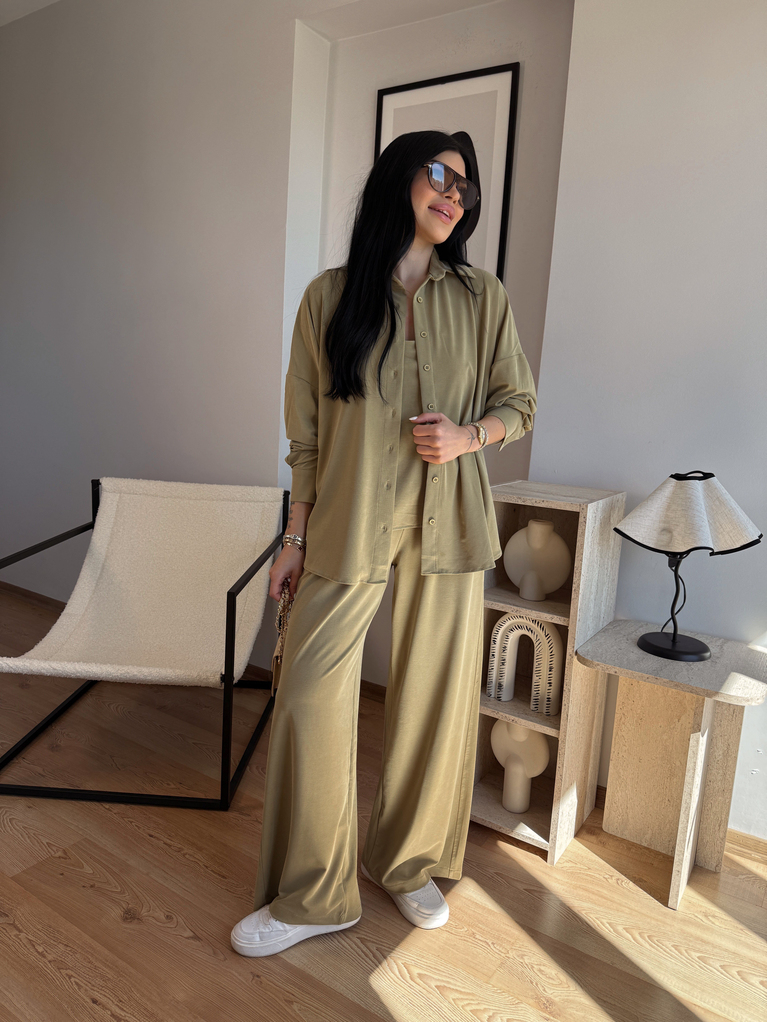 YEŞİL 3LÜ MODAL GİY ÇIK TAKIM