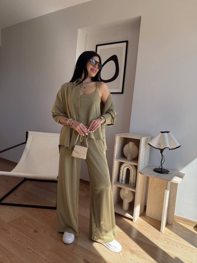 YEŞİL 3LÜ MODAL GİY ÇIK TAKIM