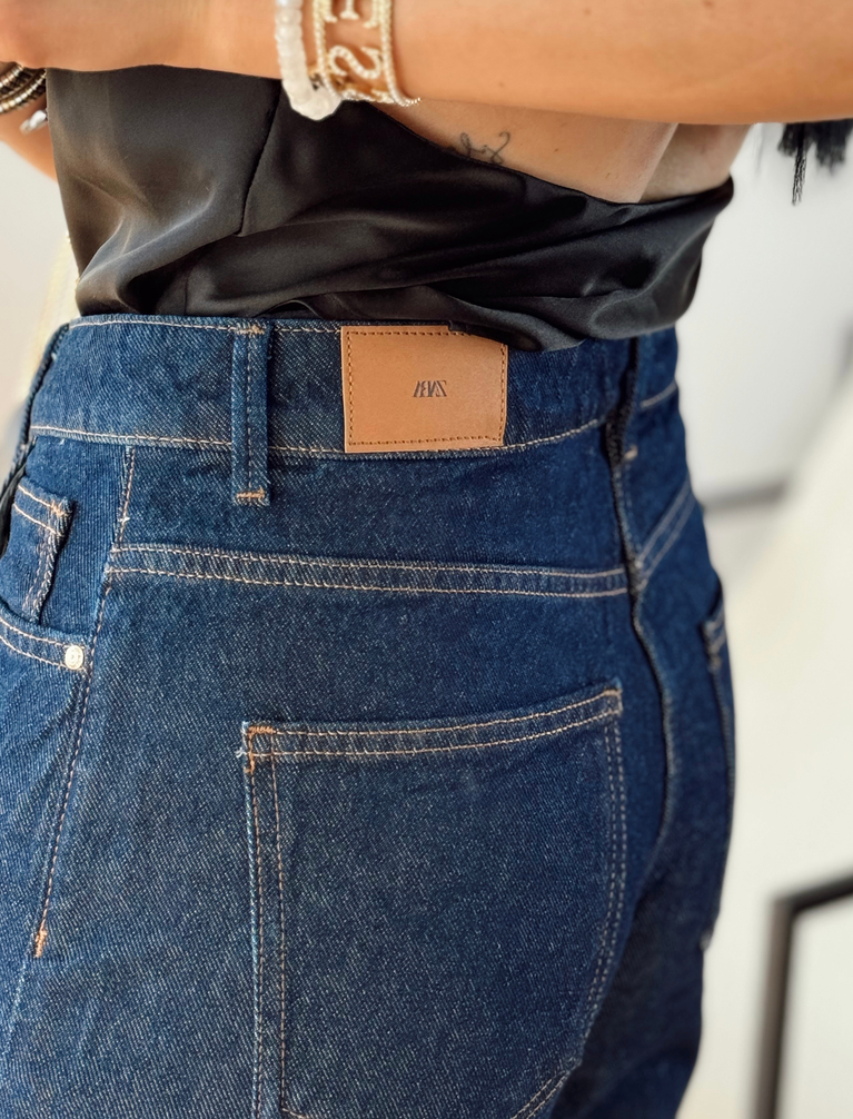 ZARA KISA DOUBLE PAÇA DETAYLI JEAN PANTOLON