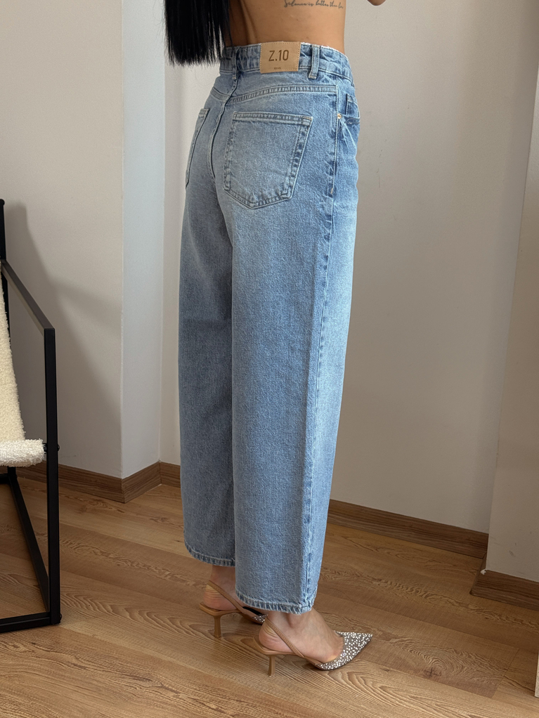 ZRA Z10 JEAN KISA PAÇA MAVİ