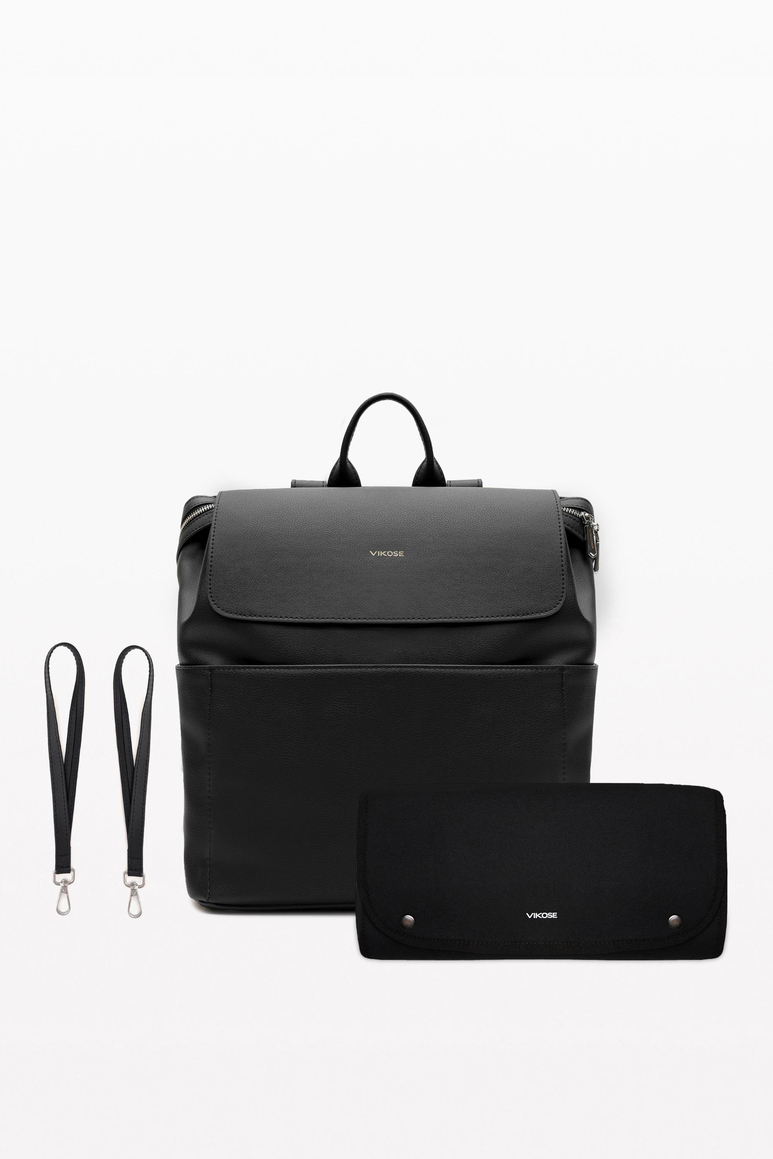 Safir Bebek Bakım Sırt Çantası Seti (Vegan Deri)