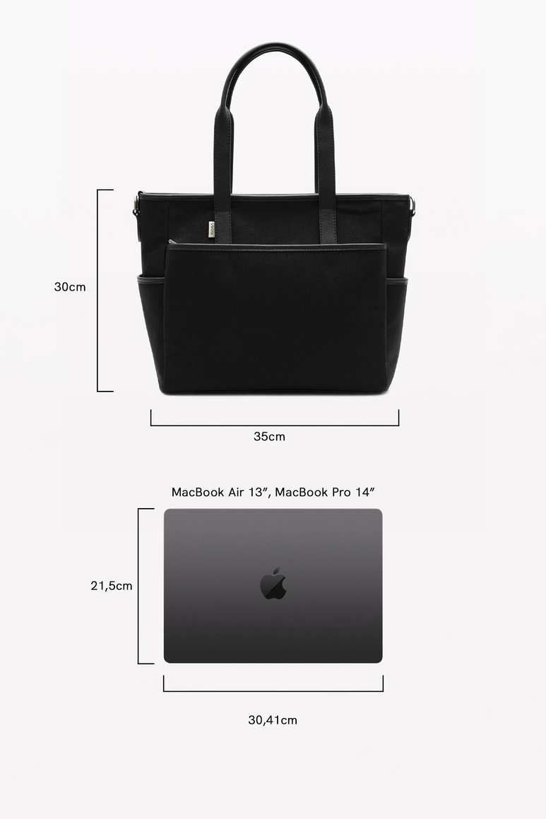 Luna Bebek Bakım Tote Omuz Çantası (Kanvas Kumaş)