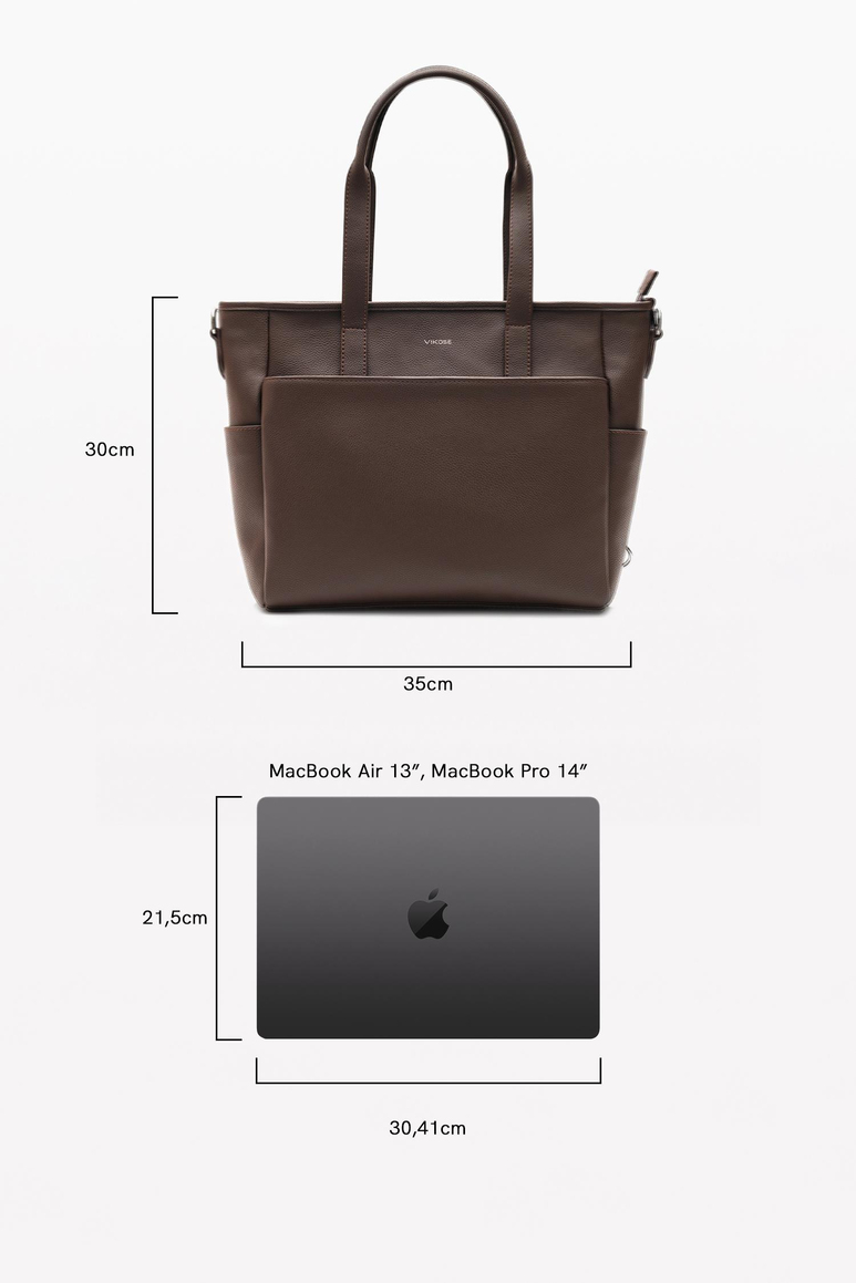 Luna Bebek Bakım Tote Omuz Çantası Seti (Vegan Deri)