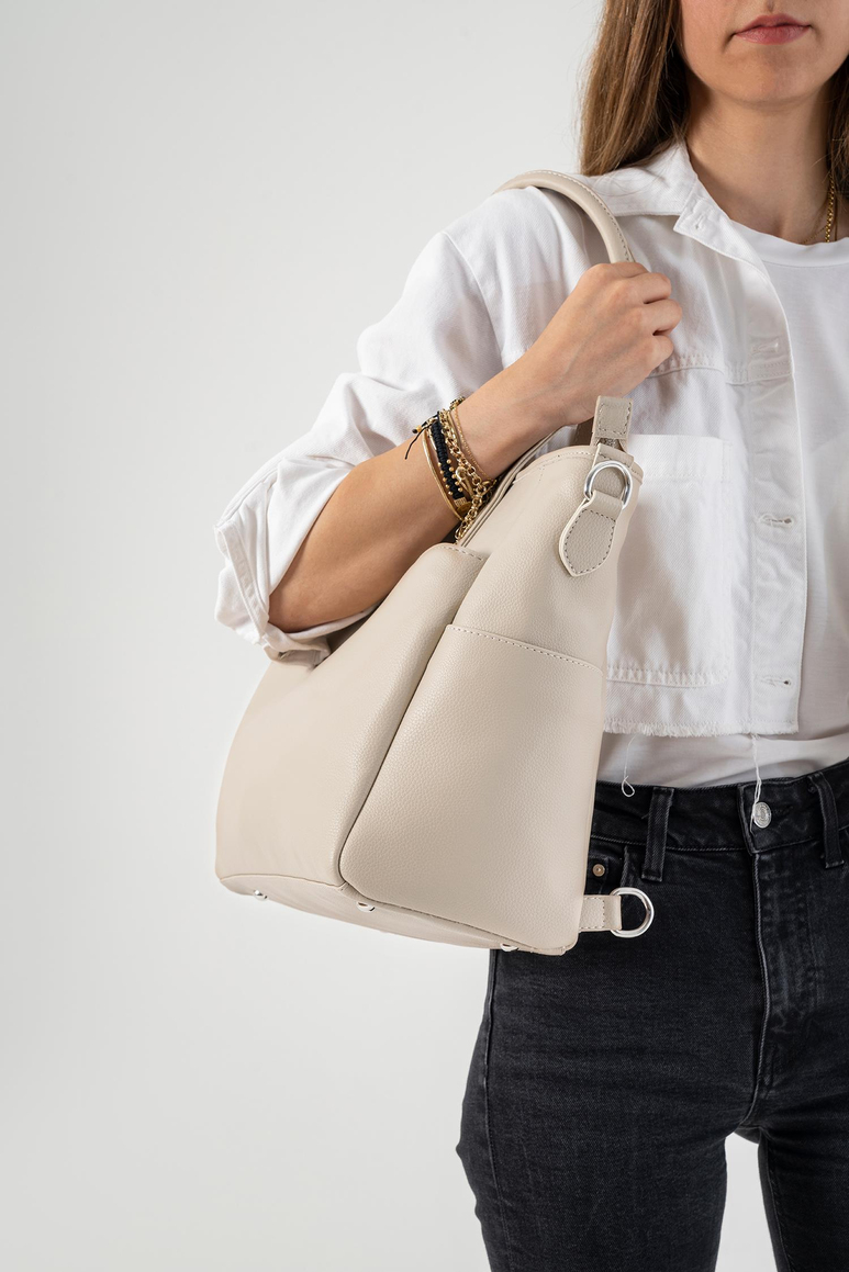 Luna Bebek Bakım Tote Omuz Çantası Seti (Vegan Deri)