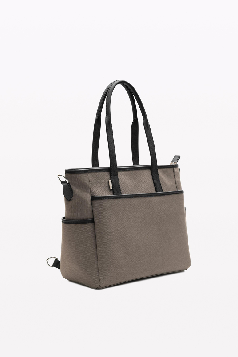 Luna Bebek Bakım Tote Omuz Çantası Seti (Kanvas Kumaş)