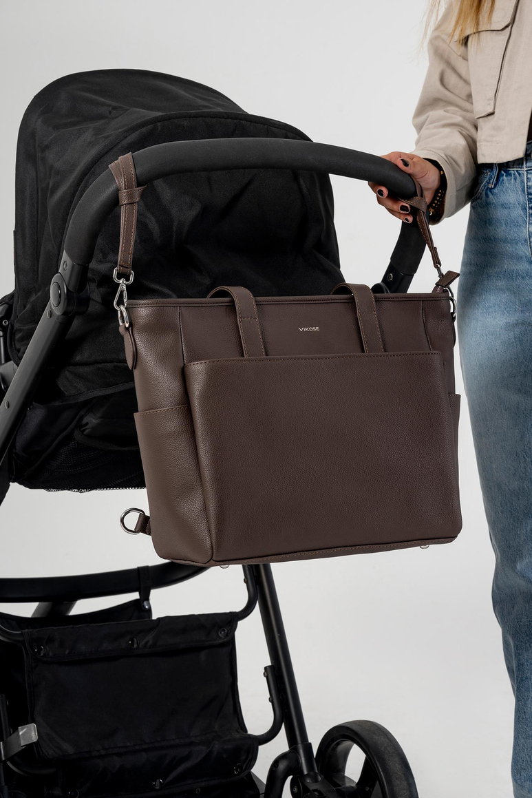 Luna Bebek Bakım Tote Omuz Çantası (Vegan Deri)