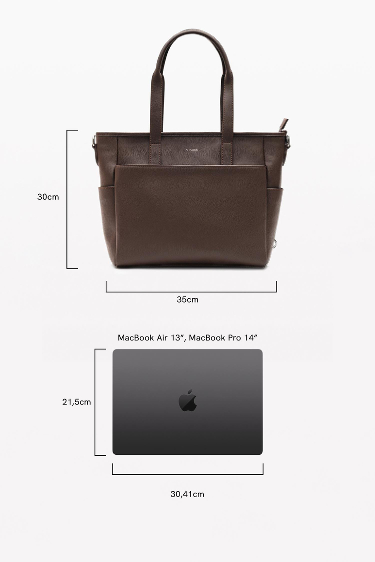 Luna Bebek Bakım Tote Omuz Çantası (Vegan Deri)