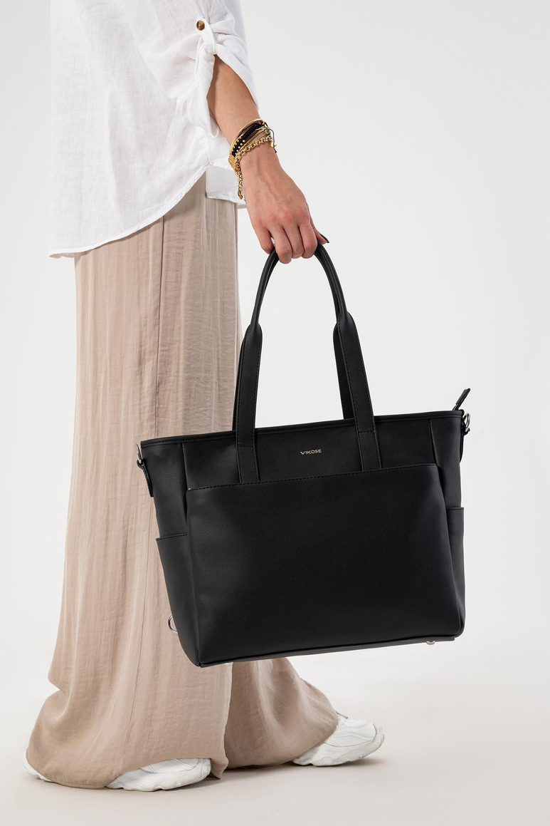 Luna Bebek Bakım Tote Omuz Çantası (Vegan Deri)