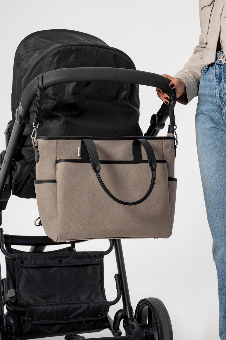 Luna Bebek Bakım Tote Omuz Çantası (Vegan Deri)