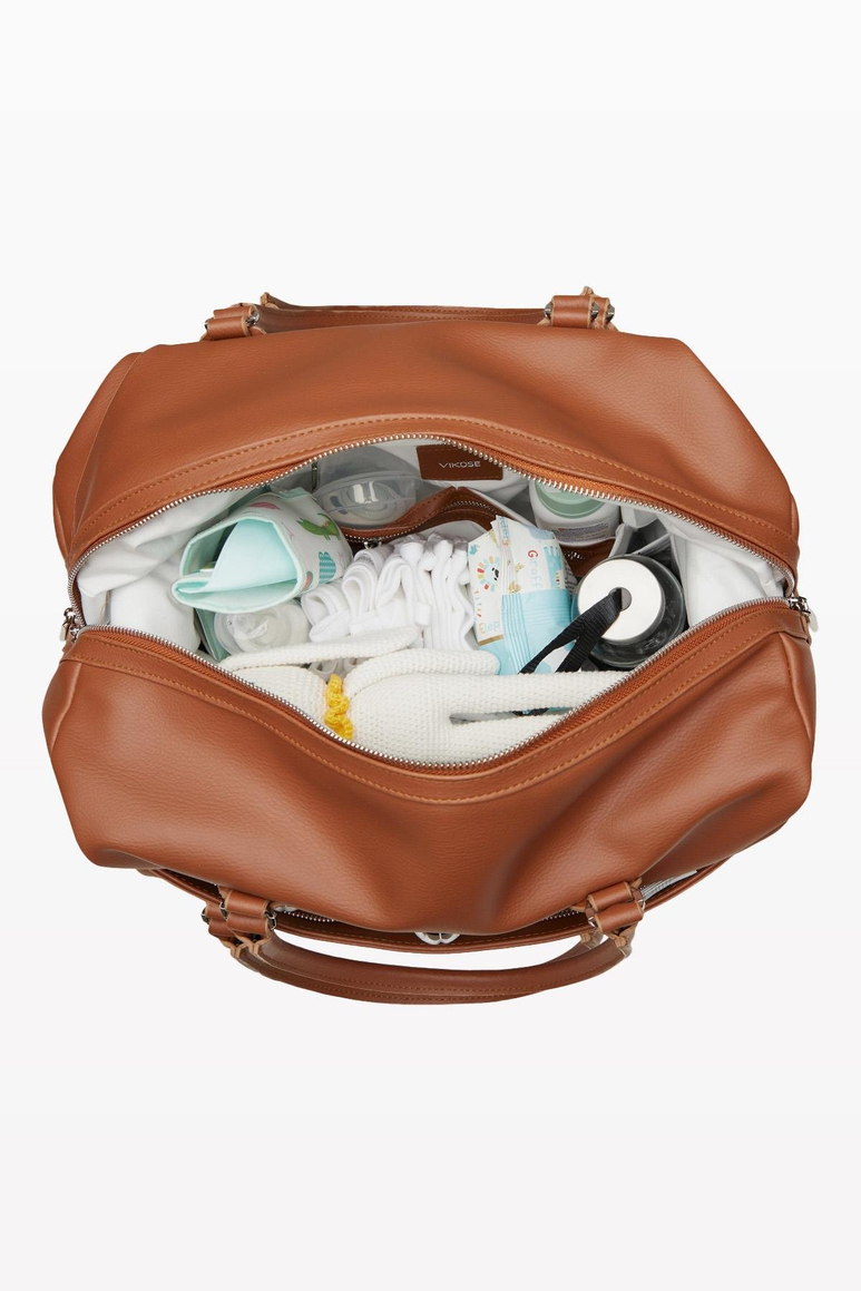 Oslo Bebek Bakım Seyahat Çantası Seti (Vegan Deri)