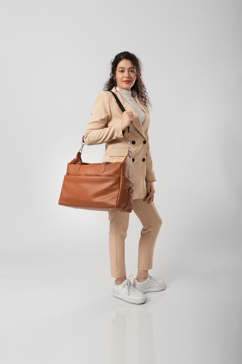 Oslo Seyahat Çantası Bebek Bakım Seti (Vegan Deri)