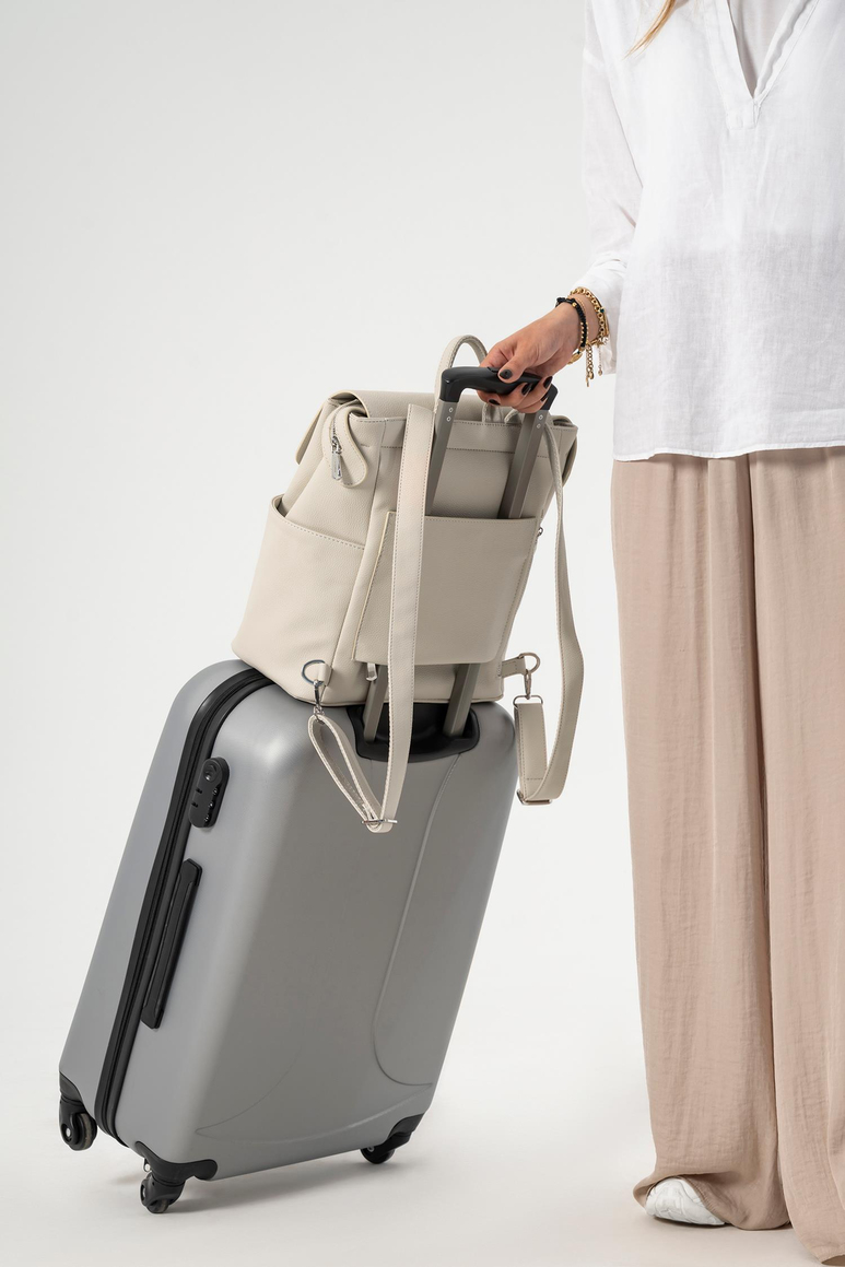 Safir Bebek Bakım Sırt Çantası Seti (Vegan Deri)