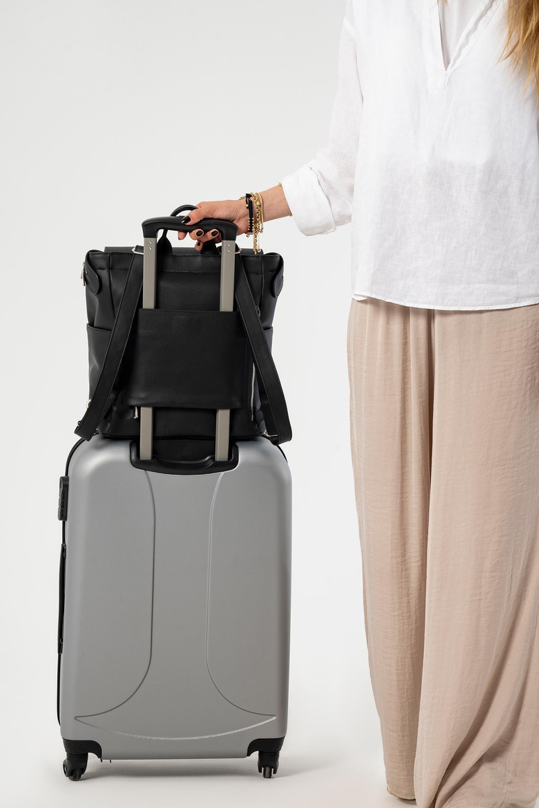 Safir Bebek Bakım Sırt Çantası Seti (Vegan Deri)