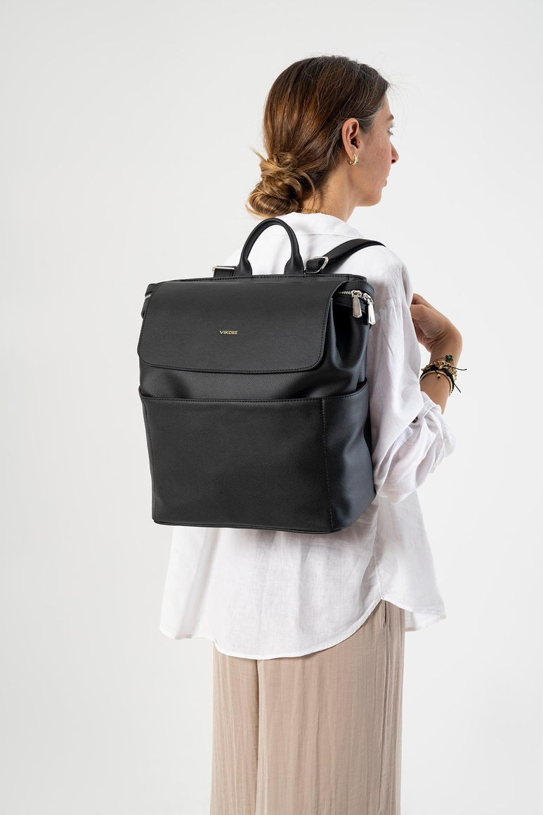 Safir Bebek Bakım Sırt Çantası Seti (Vegan Deri)